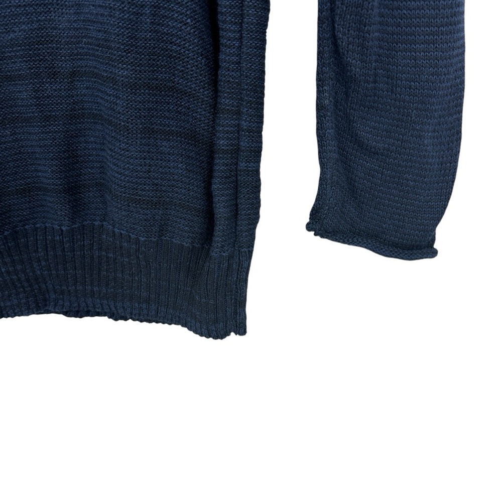 PICO VELA Sweater Bamboo Open Back Art Tunic Blue - Picture 4 of 7